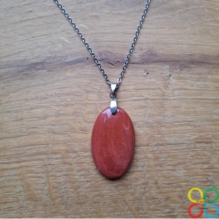 Collier Jaspe Rouge