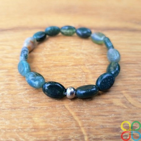 Bracelet Agate mousse