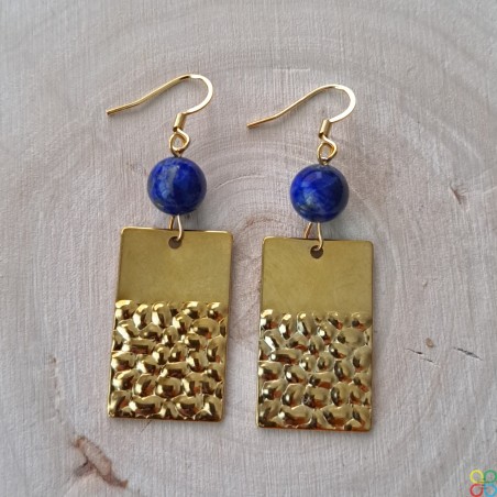 Boucles d'Oreilles Lapis Lazuli 3