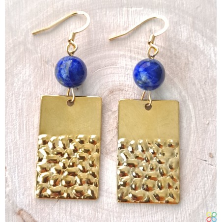 Boucles d'Oreilles Lapis Lazuli 3