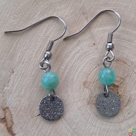 Boucles d'Oreilles Amazonite