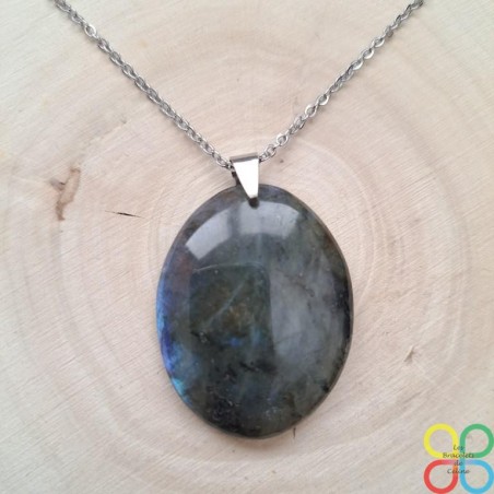 Collier Labradorite ovale